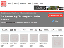 Tablet Screenshot of greatapps.com
